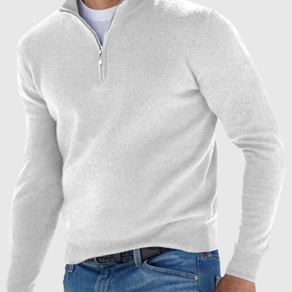 Edmund | Elegantní svetr na zip