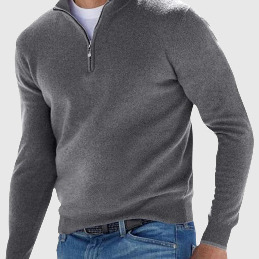 Edmund | Elegantní svetr na zip