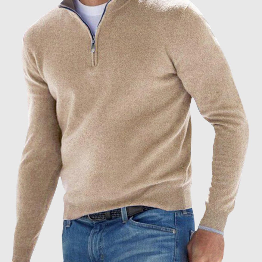 Edmund | Elegantní svetr na zip