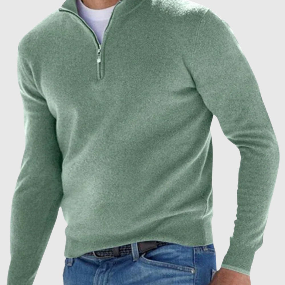 Edmund | Elegantní svetr na zip
