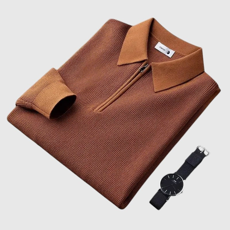 Ákos | Elegantní pánský svetr na zip