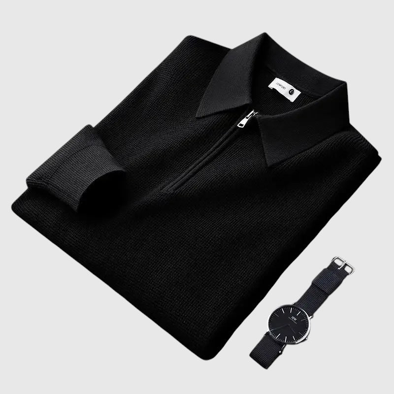 Ákos | Elegantní pánský svetr na zip