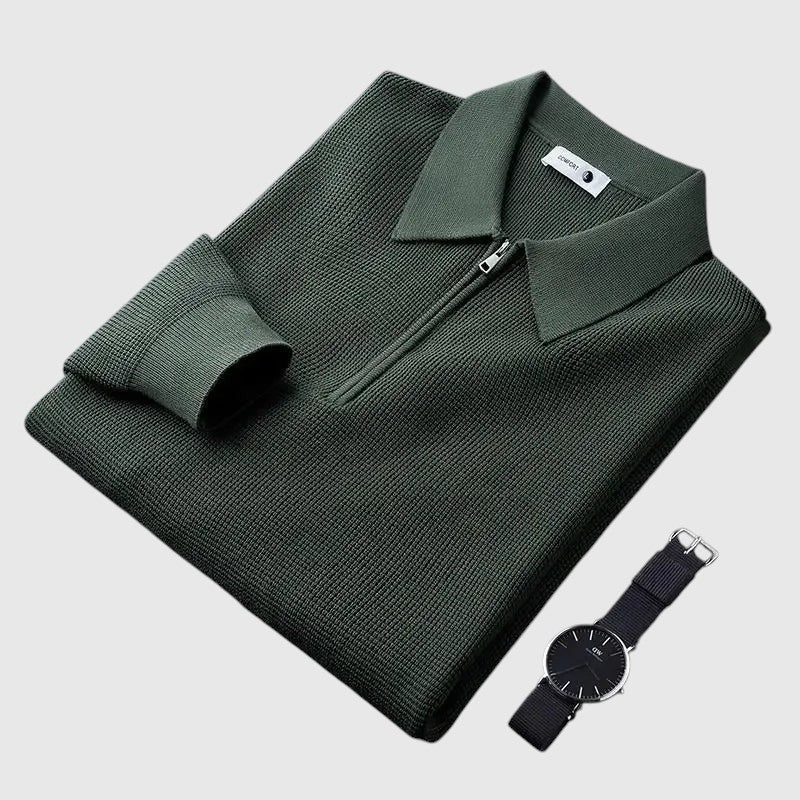 Ákos | Elegantní pánský svetr na zip