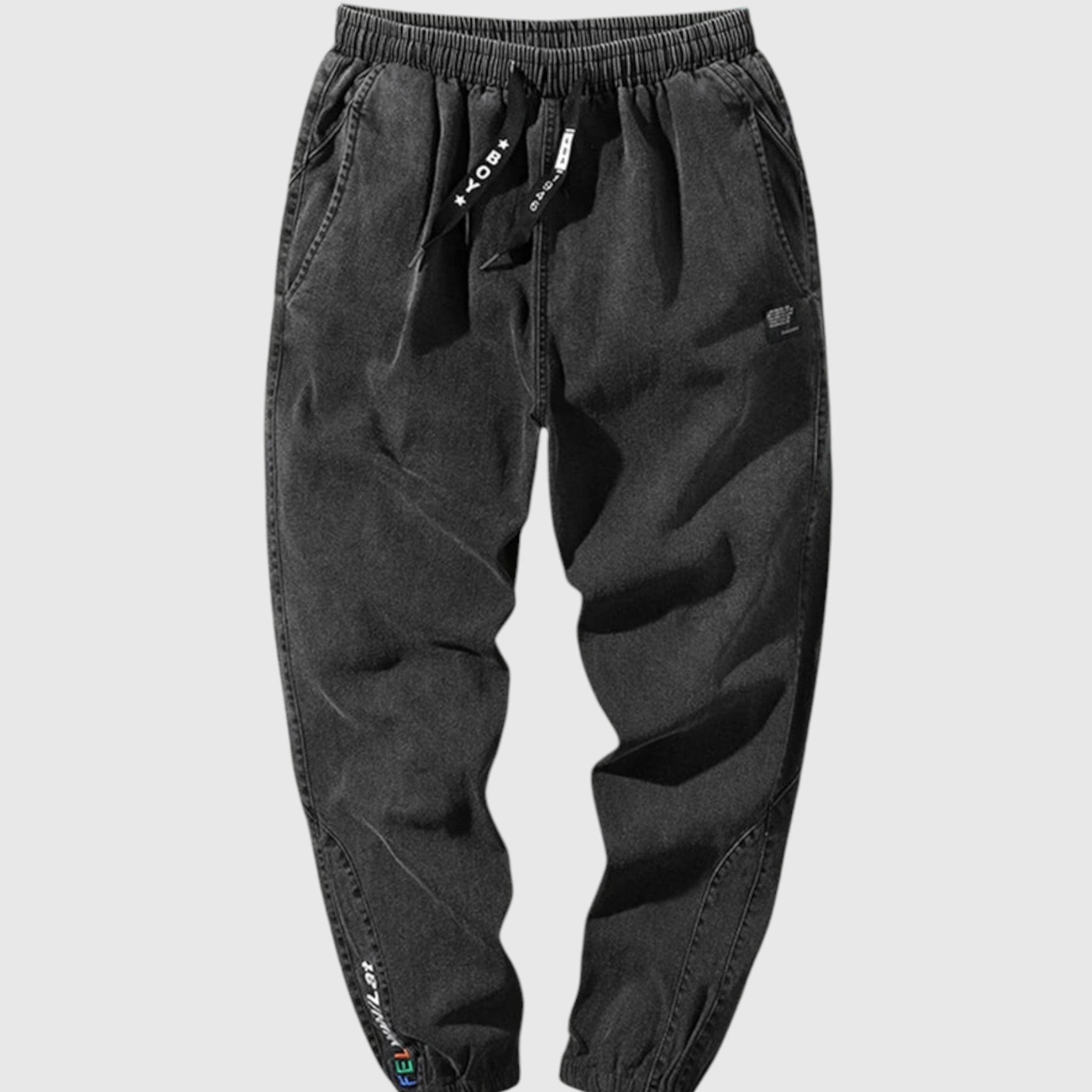Elegantní džínové jogger kalhoty