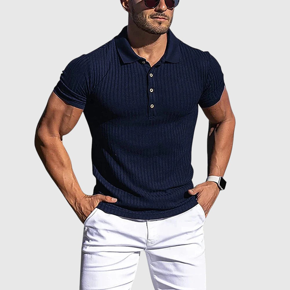 Jindřich | Elegantní pruhovaná polokošile