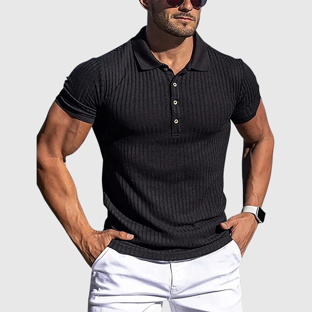 Jindřich | Elegantní pruhovaná polokošile