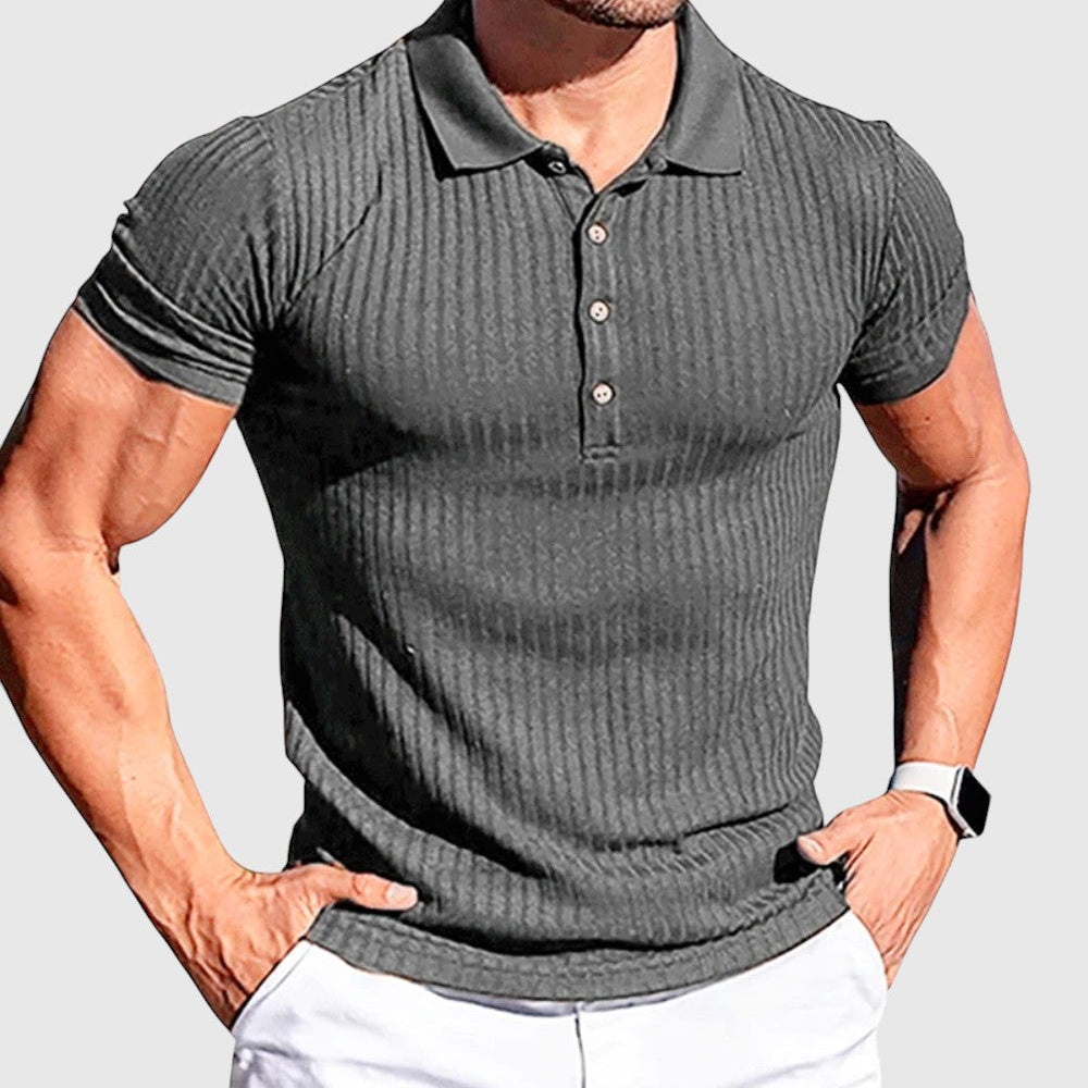 Jindřich | Elegantní pruhovaná polokošile