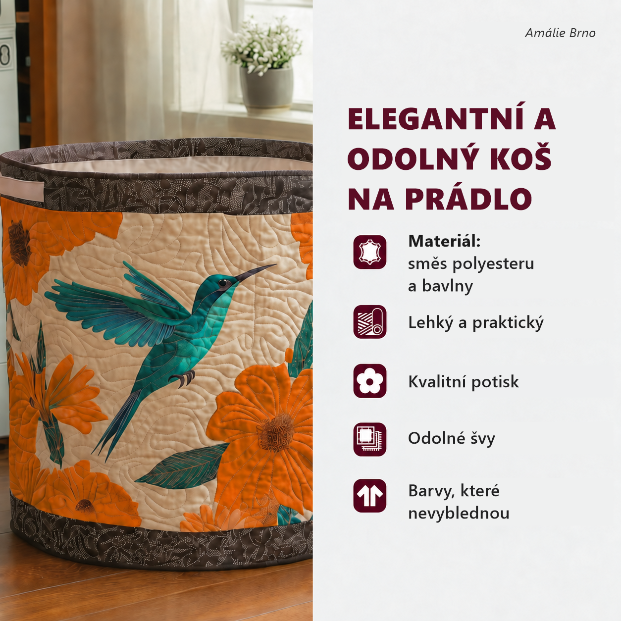 Polstrovaný koš | Koš na prádlo