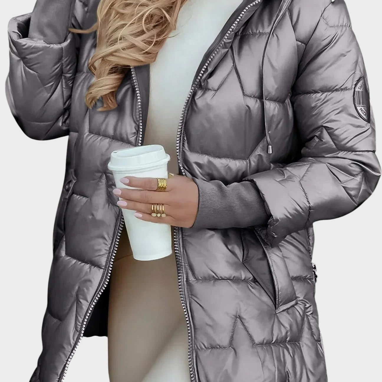 Denisa | Elegantní zimní kabát s kapucí a podšívkou