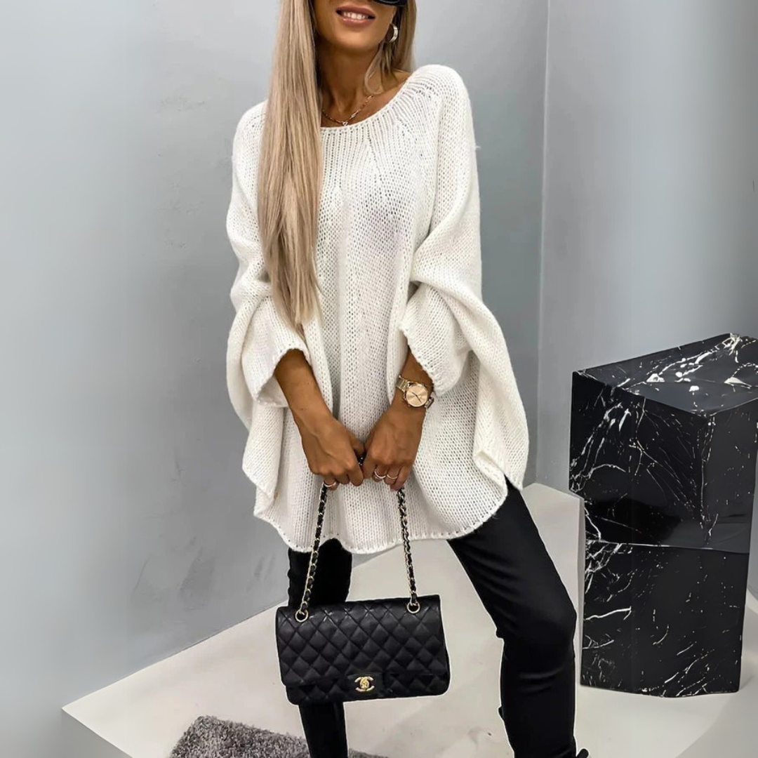 Dana | Elegantní dámský svetr s kulatým výstřihem