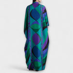 Žaneta | Výrazně barevný kaftan s psychedelickým vzorem