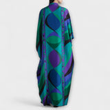 Žaneta | Výrazně barevný kaftan s psychedelickým vzorem