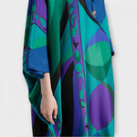 Žaneta | Výrazně barevný kaftan s psychedelickým vzorem