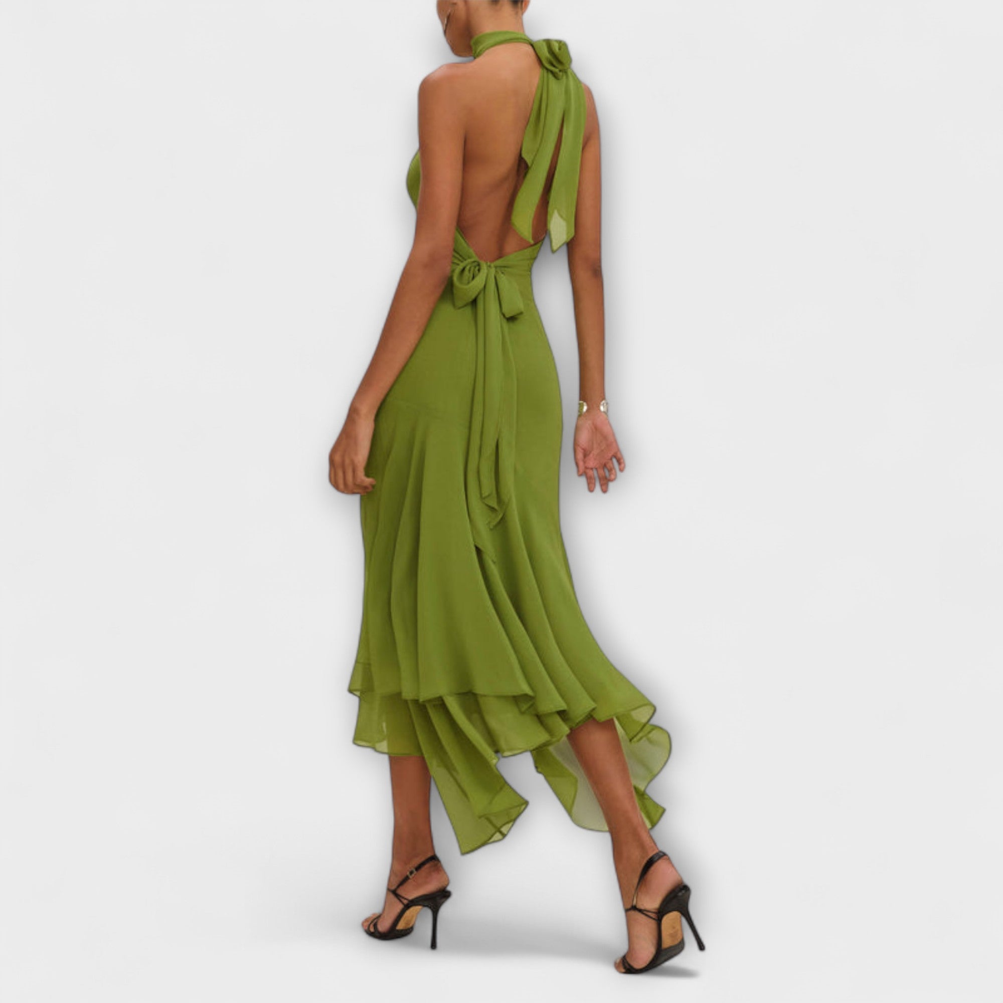 Liza | Elegantní asymetrické maxi šaty