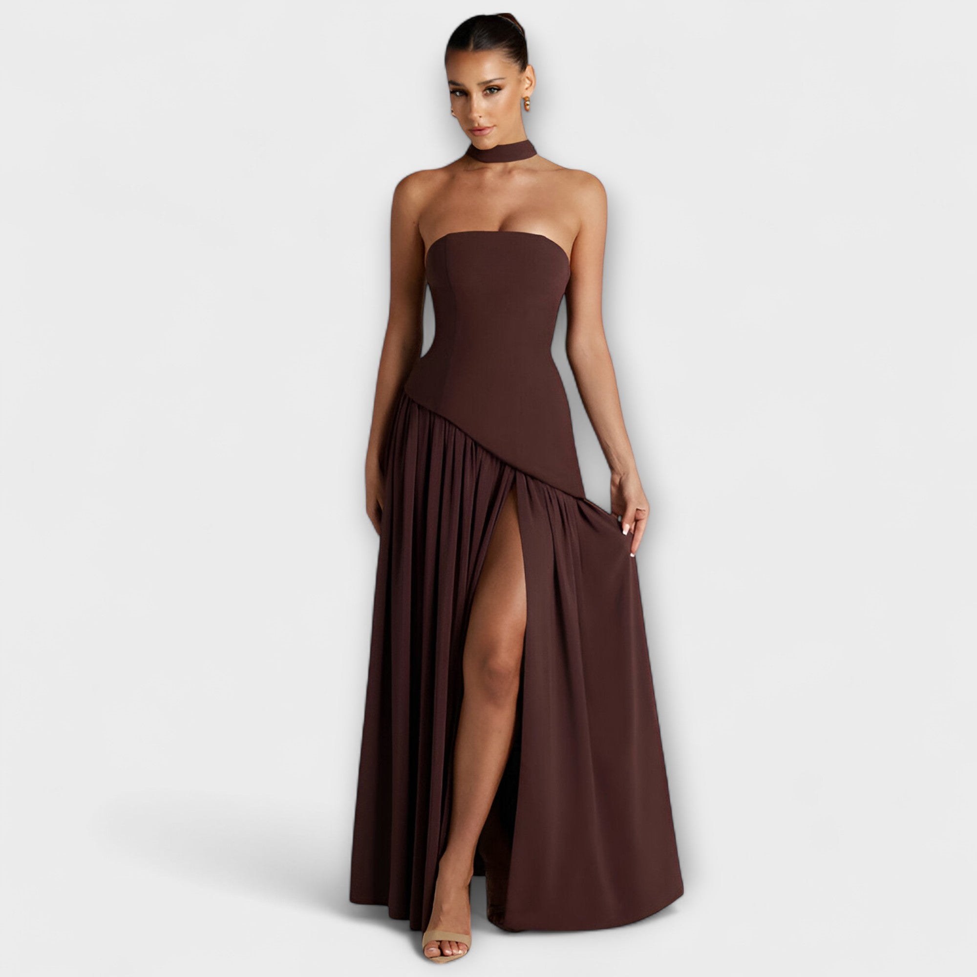 Marta | Elegantní černobílé maxi šaty