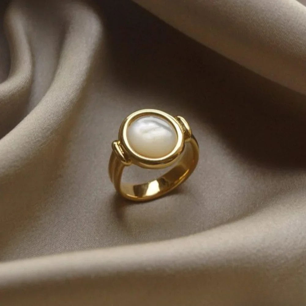 Agáta | Elegantní perlový prsten