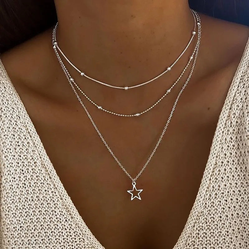 Alena | Hvězdný náhrdelník ve vintage stylu