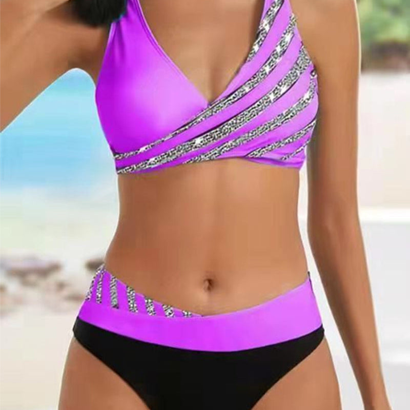 Marie | Vzorované bikiny v teplých barvách