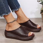 Eliška | Lakované sandály na platformě