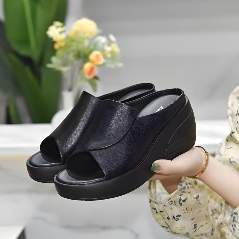 Alexandra | Minimalistické sandály na platformě s oporou
