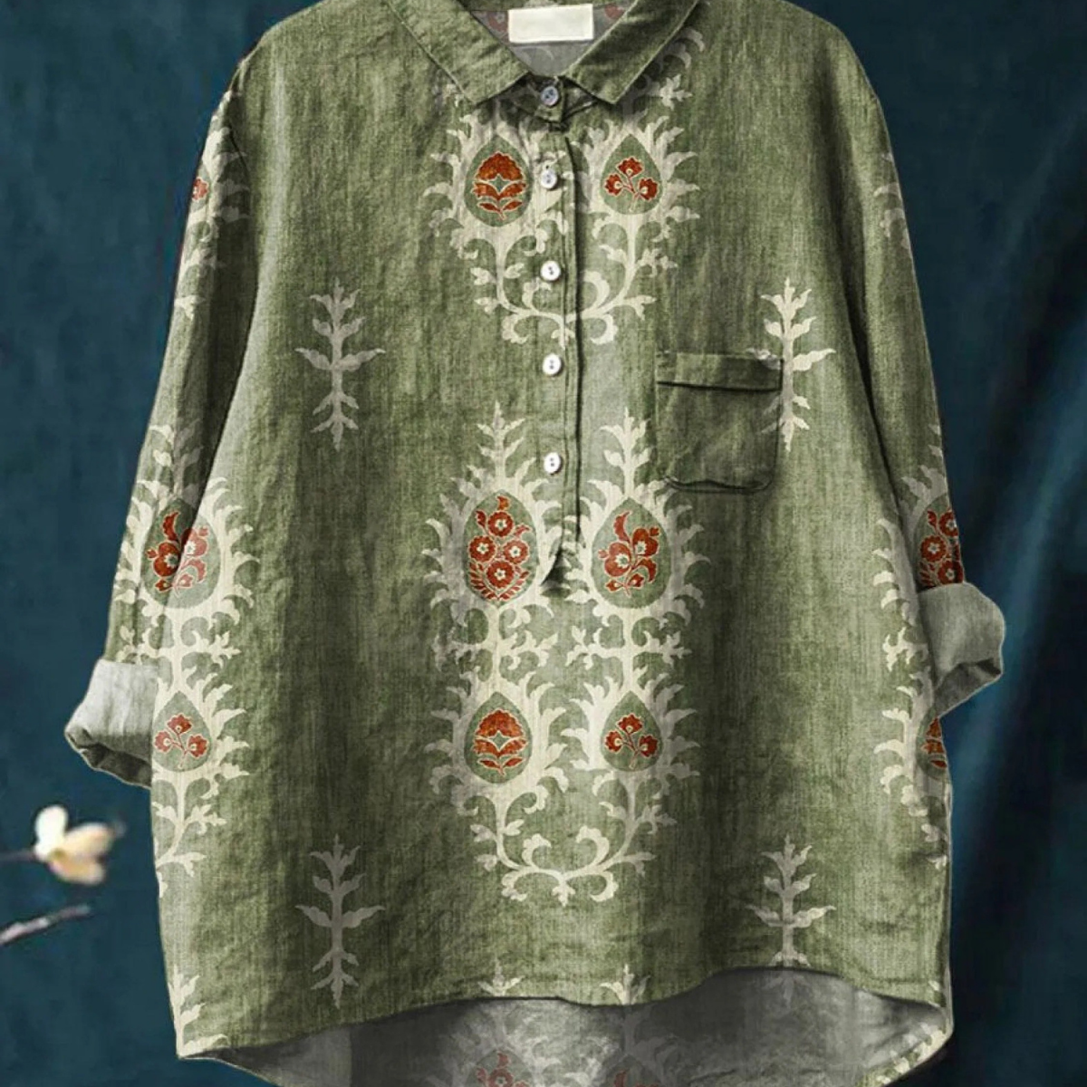 Růžena | Halenka s etnicky inspirovanými vintage květy