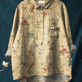 Věra | Květované tričko v ležérním vintage stylu